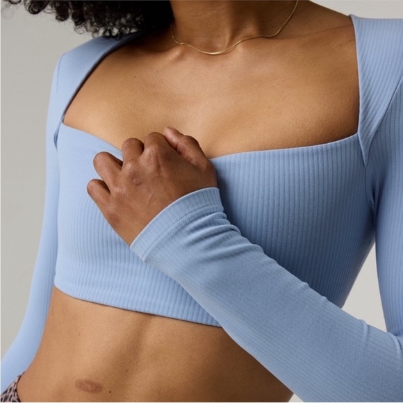 Offline Other - OFFLINE By Aerie Real Me XTRA Ribbed Long Sleeve Bra Top Large